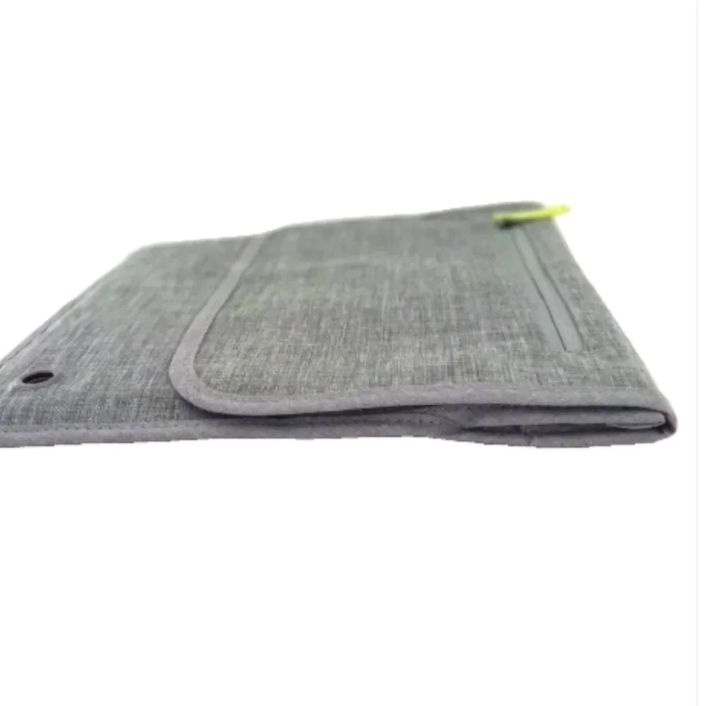 So Mine Travel Organizer Carry Case Ash Gray Lime Tablet Device Bag New NIP